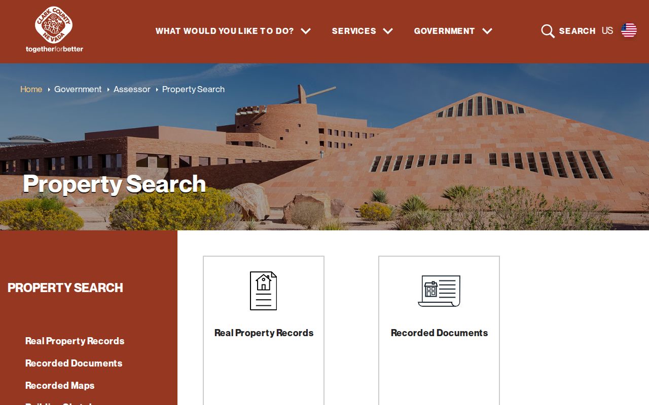 Clark County residents directory Assessor property search