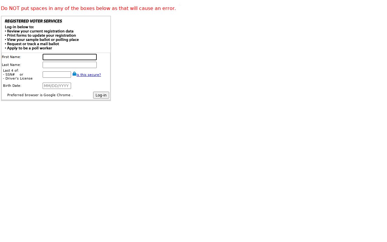 Clark County residents directory registered voter lookup
